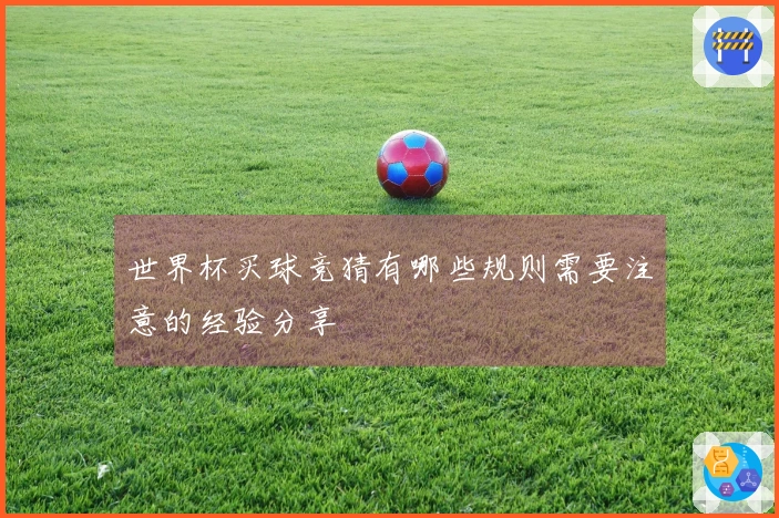 世界杯买球竞猜有哪些规则需要注意的经验分享
